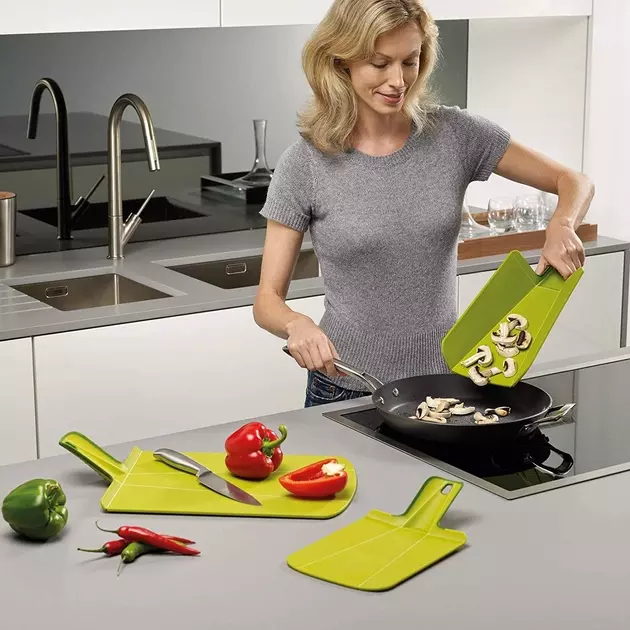 Дошка обробна Joseph Joseph Chop2Pot Plus Large - Green (60204) - фото - №4