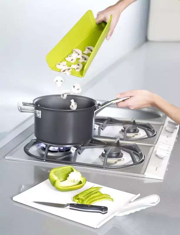 Дошка обробна Joseph Joseph Chop2Pot Plus Large - Black (60205) - фото - №6