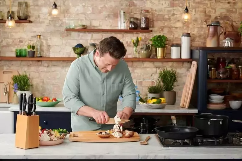 Ніж шеф-кухаря Tefal Jamie Oliver, довжина леза 20 см, нержавіюча сталь фото