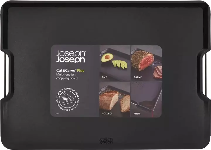 Дошка обробна Joseph Joseph Cut&Carve Plus Large - Black (60208) - фото - №7