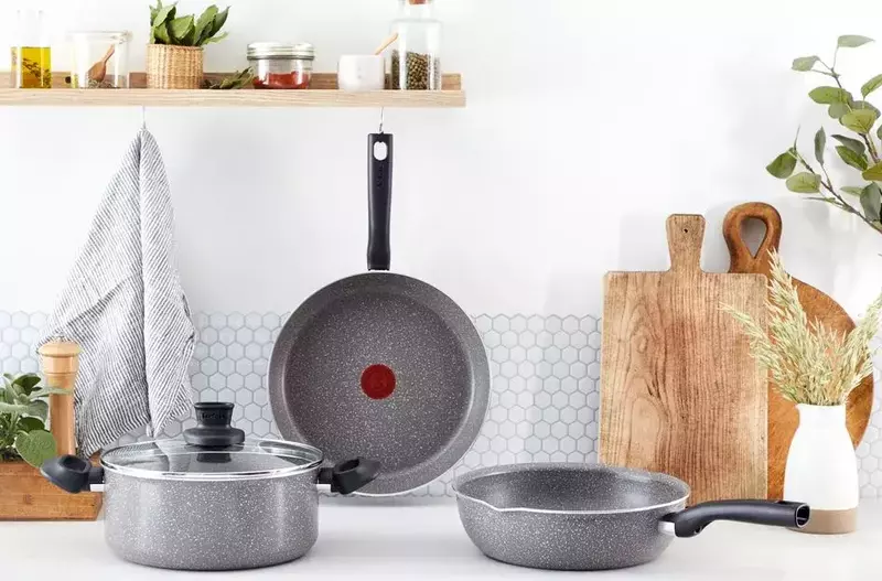 Сковородка Tefal COOK NATURAL 30 см, алюминий - фото - №1