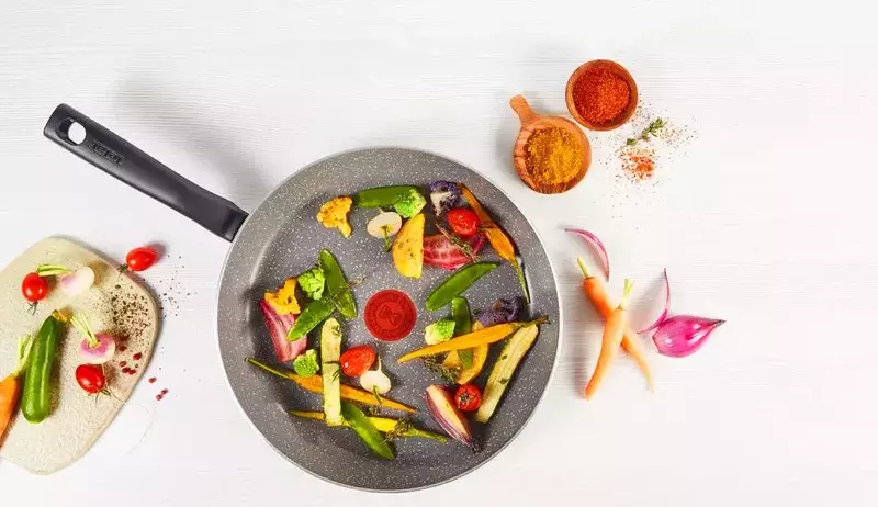 Сковородка Tefal COOK NATURAL 30 см, алюминий - фото - №2