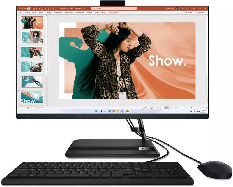 Моноблок Lenovo IdeaCentre AIO 3 27IAP7 Black (F0GJ00Q8UO) - фото - №3