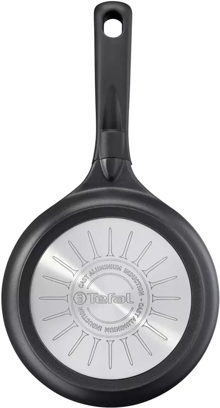 Сковорода Tefal Robusto, 24см, покриття Titanium, індукція, Thermo-Spot, алюм., чорний фото