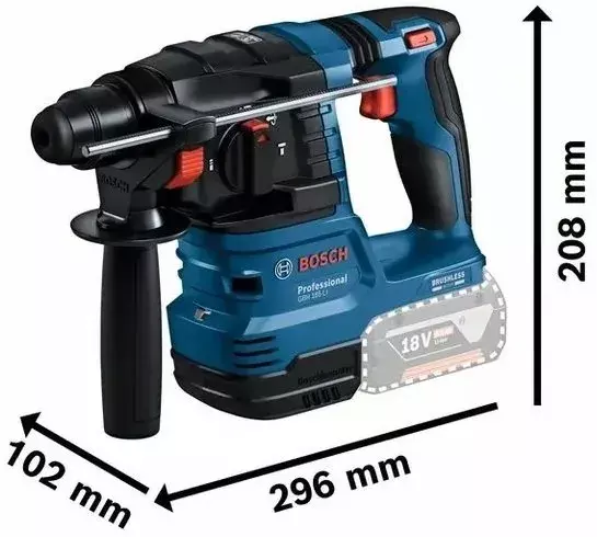 Перфоратор акумуляторний Bosch GBH 185-LI 18V без АКБ та ЗП фото