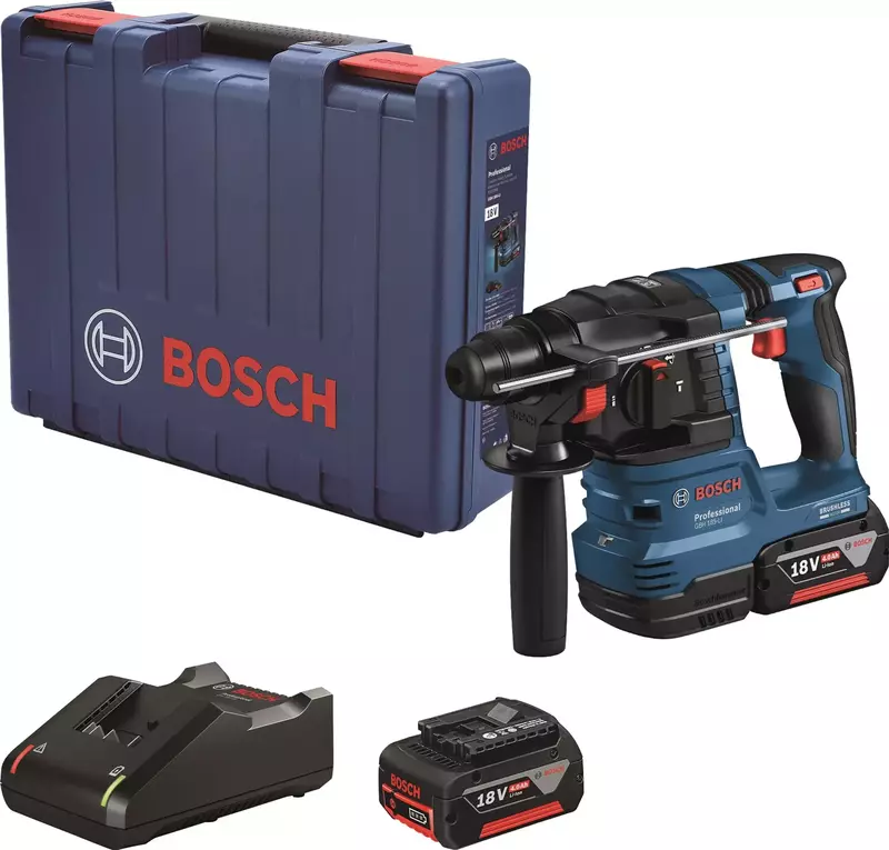 Перфоратор акумуляторний Bosch GBH 185-LI 18V АКБ 2х4.0 Aг фото