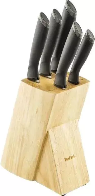 Набір ножів 5 шт COMFORT в дерев'яній колоді, нержавіюча сталь, пластик K221SA04 фото