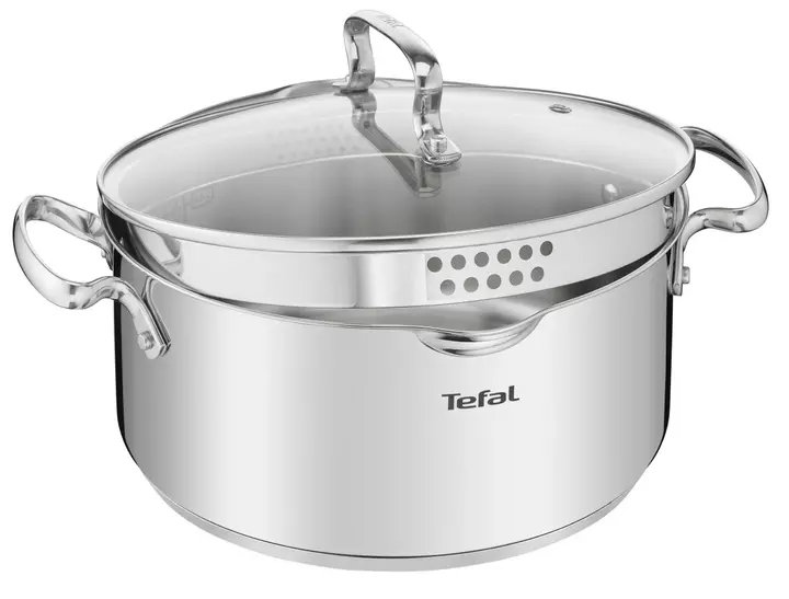 Каструля з кришкою, Tefal DUETTO+, 18 см, 2л, нержавіюча сталь (G7194355) - фото - №1