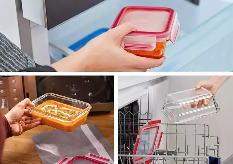 Форма універсальна з кришкою TEFAL MASTERSEAL GLASS7 700 мл - фото - №4