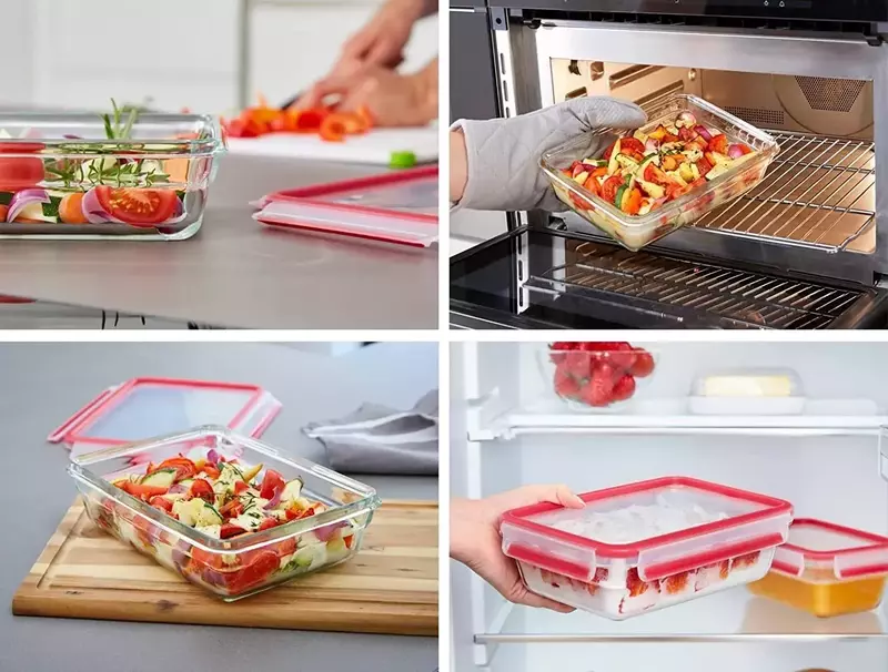 Форма універсальна з кришкою TEFAL MASTERSEAL GLASS7 700 мл - фото - №5