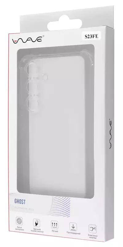 Чохол для Samsung S23 FE WAVE Ghost (Clear) - фото - №4