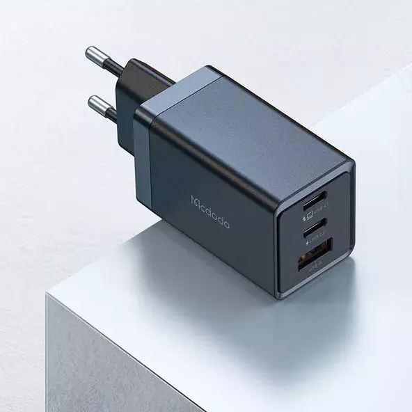 Ун. ЗП McDodo (CH-1541) 67W GaN 5 Mini 2хType-C + USB-A FC чорний фото