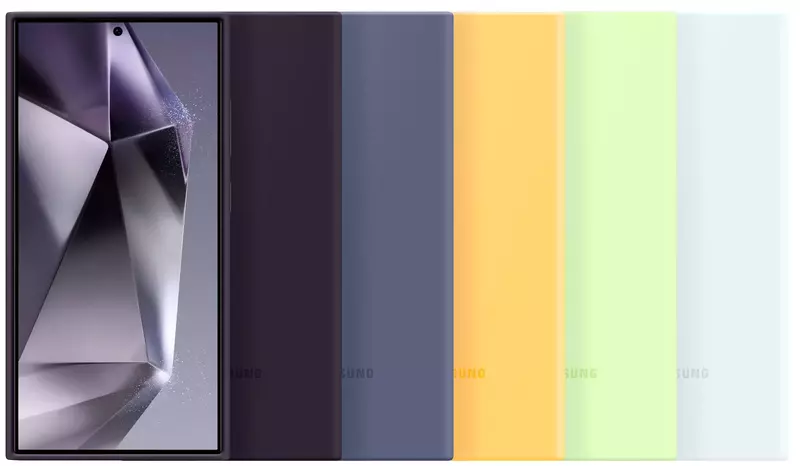 Чехол для Samsung Galaxy S24 Ultra Silicone Case Dark Violet (EF-PS928TEEGWW) фото
