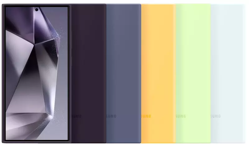 Чехол для Samsung Galaxy S24 Ultra Silicone Case Violet (EF-PS928TVEGWW) фото