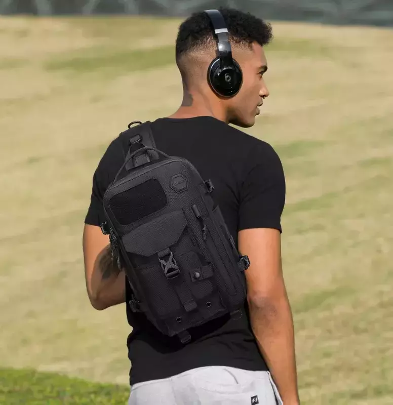 Сумка слінг Ozuko 9737 BLACK - фото - №5