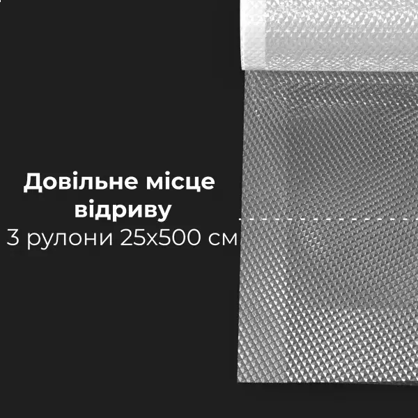 Змінна плівка до вакуумного пакувальника AENO AVSR25X500 25х500 см (3 шт.) фото