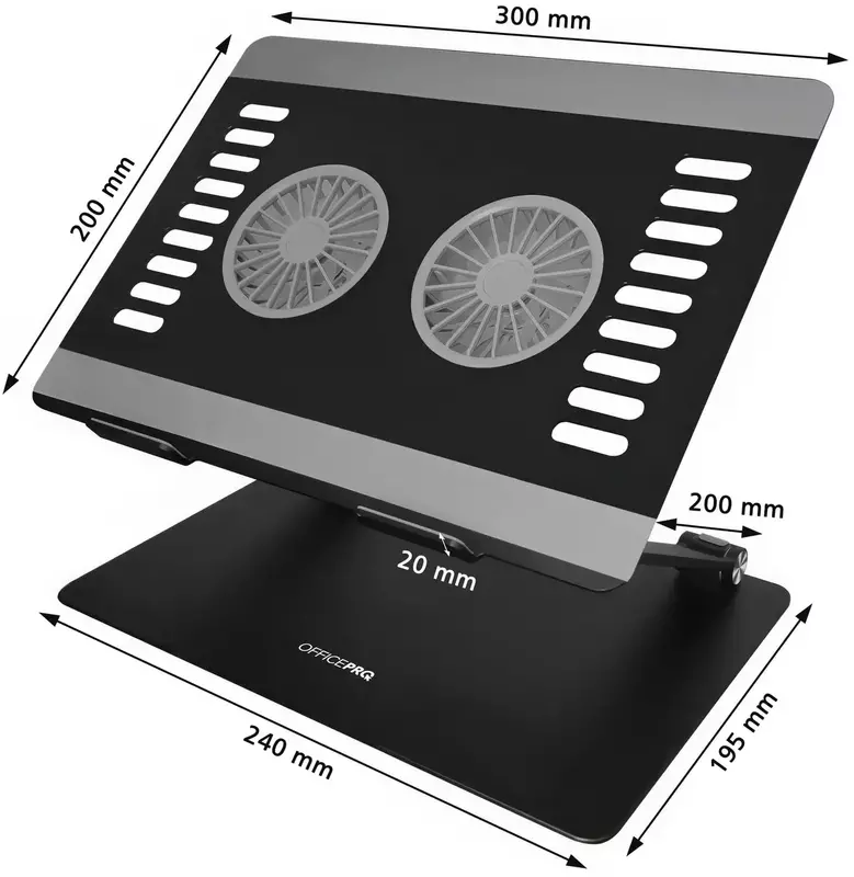 Підставка для ноутбука OfficePro LS122B (Black) фото