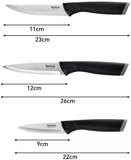 Набір ножів Tefal Essential 3 предмета K2219455 фото