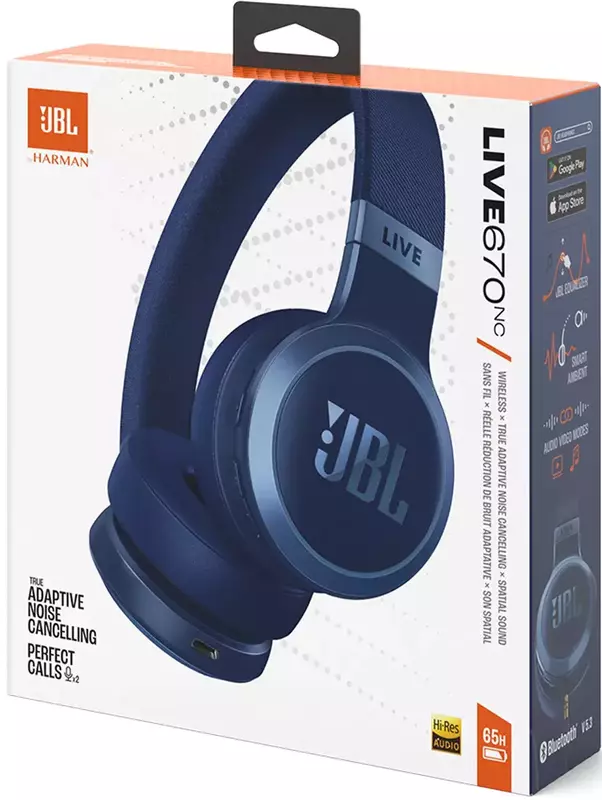 Навушники JBL LIVE 670NC (Blue) JBLLIVE670NCBLU фото
