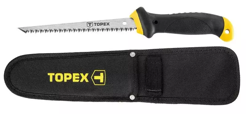 Ножівка по гіпсокартону Topex 150мм, 8TPI, чохол фото