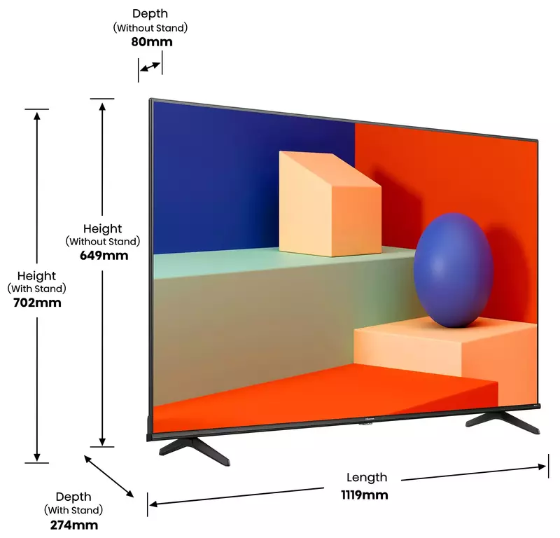 Телевізор Hisense 50" 4K Smart TV (50A6K) фото