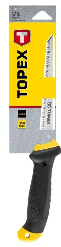 Ножівка по гіпсокартону Topex 150мм, 8TPI (10A717) - фото - №4