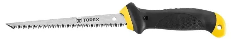 Ножівка по гіпсокартону Topex 150мм, 8TPI (10A717) - фото - №0