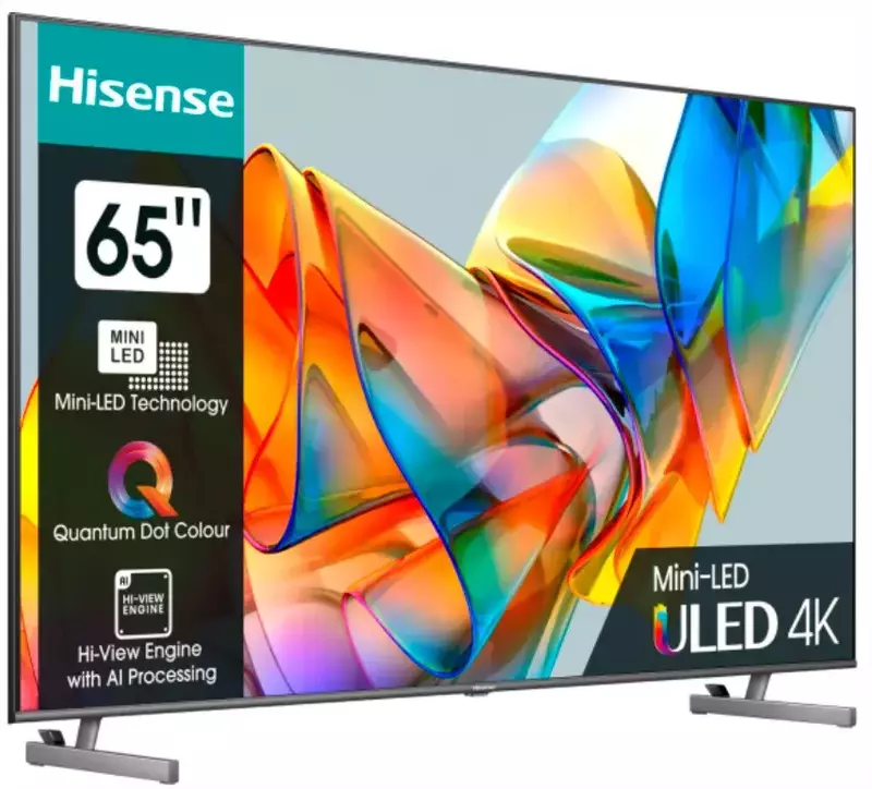 Телевізор Hisense 65" 4K Smart TV (65U6KQ) фото