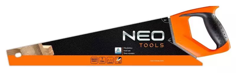Ножівка по дереву Neo Tools 500мм, 7TPI фото