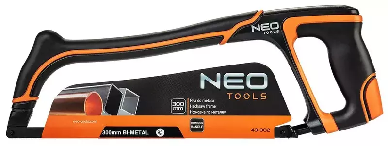 Ножівка по металу Neo Tools 300мм, двокомпонентна ручка фото