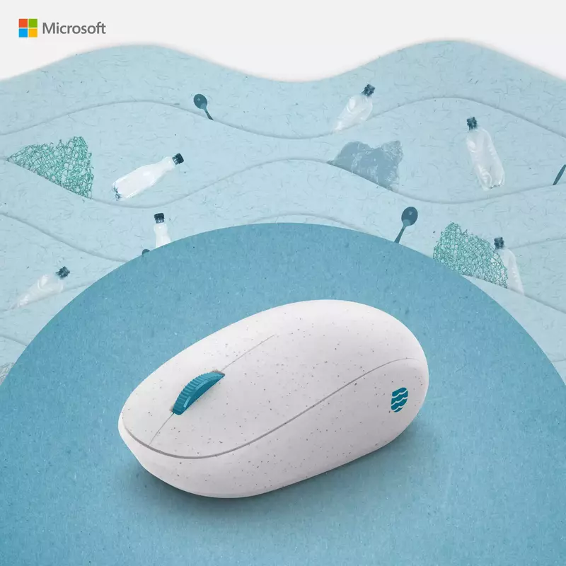 Миша Microsoft Ocean Plastic Bluetooth (White) I38-00003 фото