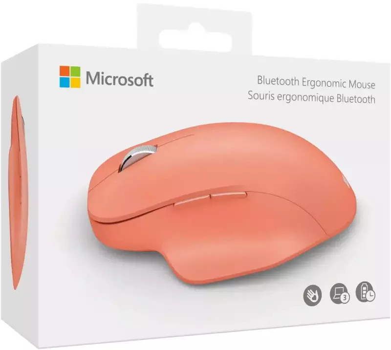 Миша Microsoft Ergonomic Bluetooth (Peach Pink) 222-00040 фото