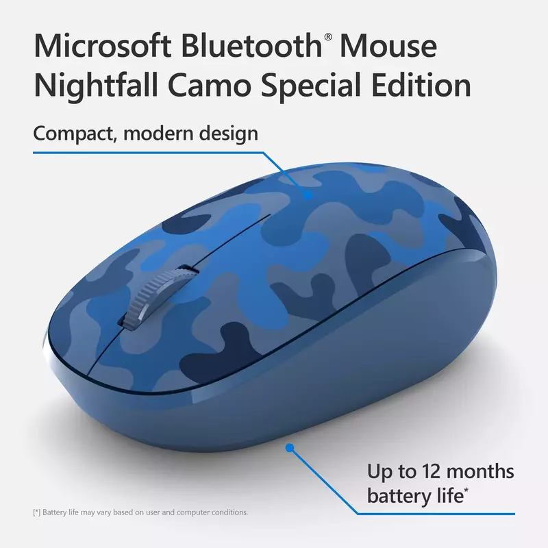 Миша Microsoft Camo Bluetooth (Blue) 8KX-00024 фото