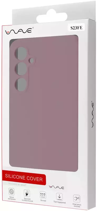 Чехол для Samsung S23 FE WAVE Full Silicone Cover (pink sand) фото