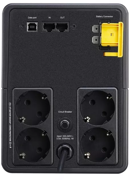 ДБЖ APC Back-UPS (BX1200MI-GR) 1200VA/650W, USB, 4xSchuko фото