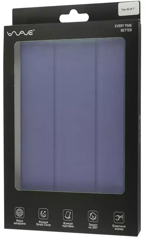 Чехол для планшета Samsung Tab А9 WAVE Smart Cover (light purple) фото