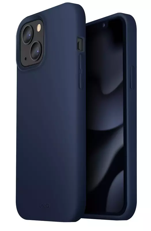Чохол для iPhone 14 Uniq Lino Marine (Blue) фото