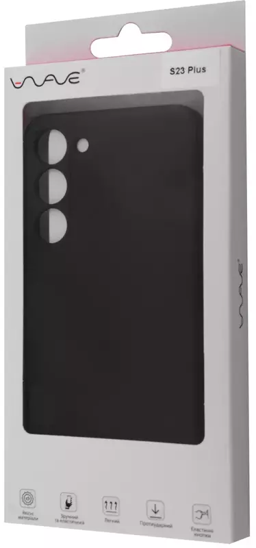 Чохол для Samsung S23 Plus WAVE Colorful Case TPU (black) фото