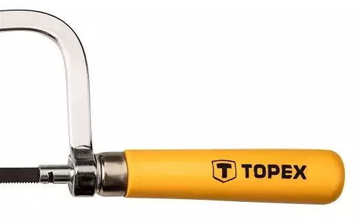 Ножівка по металу Topex 150мм, дерев'яна ручка фото