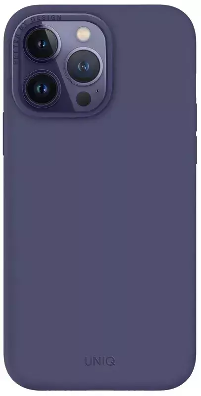 Чохол для iPhone 14 Pro Uniq Lino Fig (Purple) фото