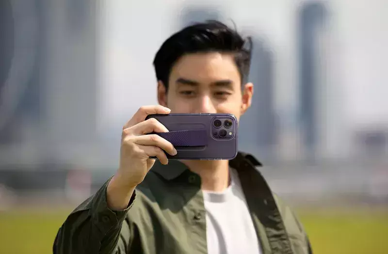 Чохол для iPhone 14 Pro Max Uniq HELDRO MOUNT SERIES FIG (PURPLE) - фото - №2