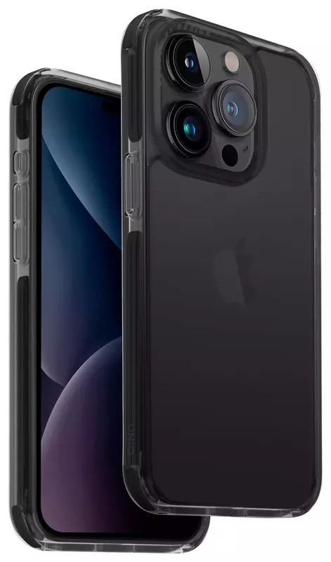 Чохол для Iphone 15 Pro UNIQ COMBAT - CARBON BLACK (UNIQ-IP6.1P(2023)-COMBLK) - фото - №0