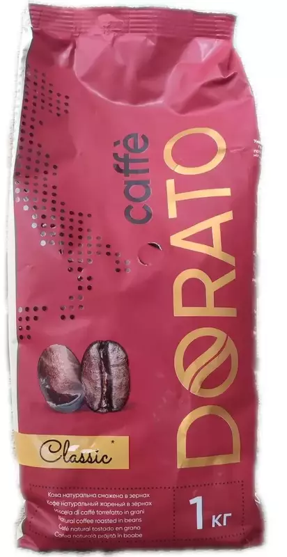 Кава в зернах Dorato Classic 1 кг (8019650004568) фото