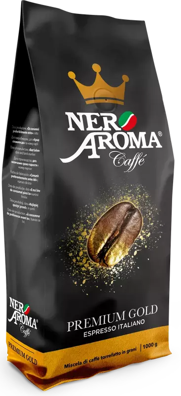 Кава зернова Nero Aroma Premium Gold 1 кг (8019650004827) фото