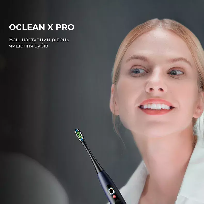 Умная зубная электрощетка Oclean X Pro Digital - Dark Blue фото