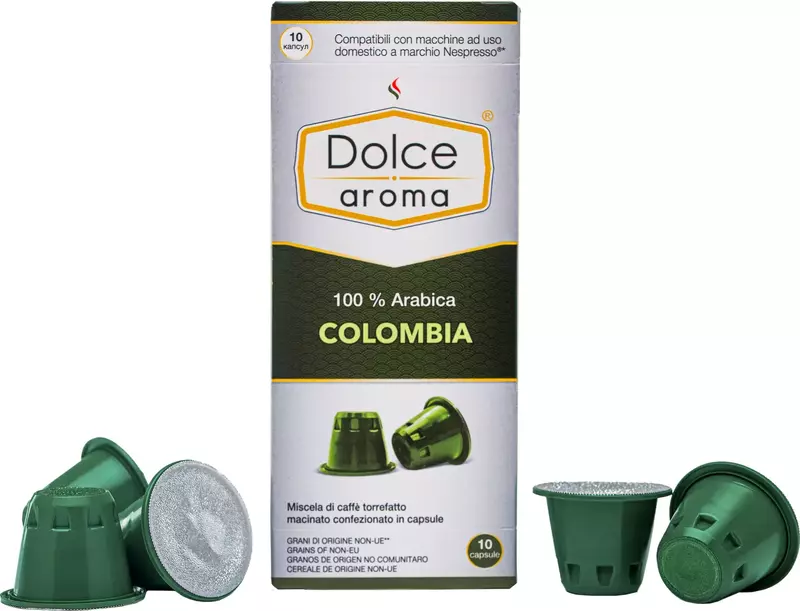 Кава натуральна смажена мелена в капсулах ТМ "Dolce Aroma" в наборі (4820093485012) фото
