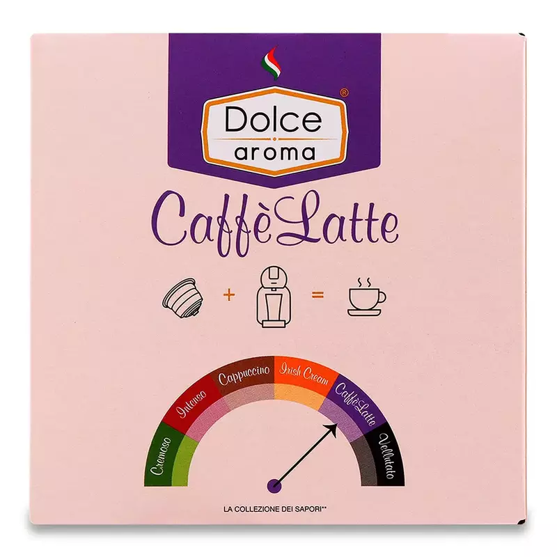 Капсула Dolce Aroma CaffeLatte для системи Dolce Gusto 10 г х 16 шт (4820093484985) фото