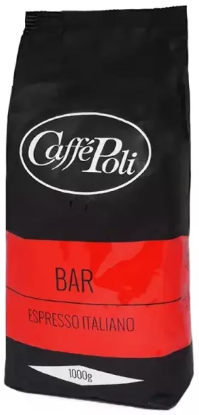 Кава в зернах Caffe Poli Bar Rosso 1 кг (8019650000409) фото