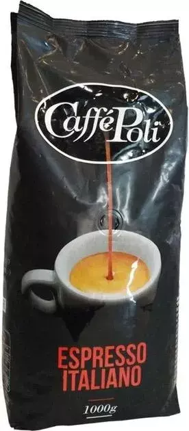 Кава в зернах Caffe Poli Espresso Italiano Nero 1 кг (8019650002793) фото
