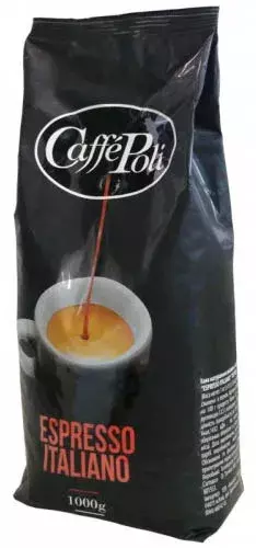 Кава в зернах Caffe Poli Espresso Italiano Nero 1 кг (8019650002793) фото